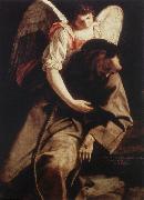 GENTILESCHI, Orazio St Francis and the Angel fdg oil painting picture wholesale